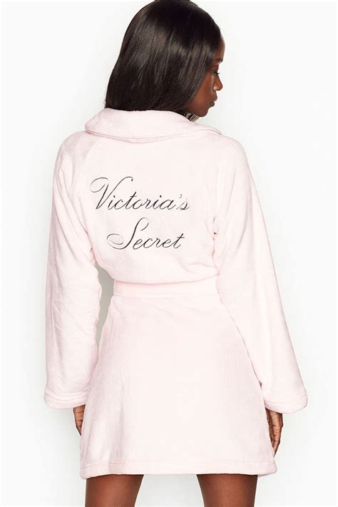 pink victoria secret dressing gown